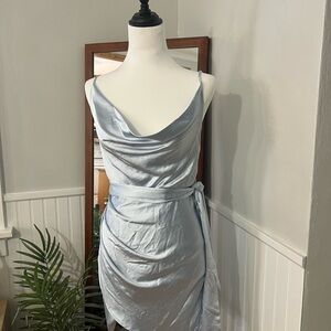 Selfie Leslie Light Blue Mini Dress